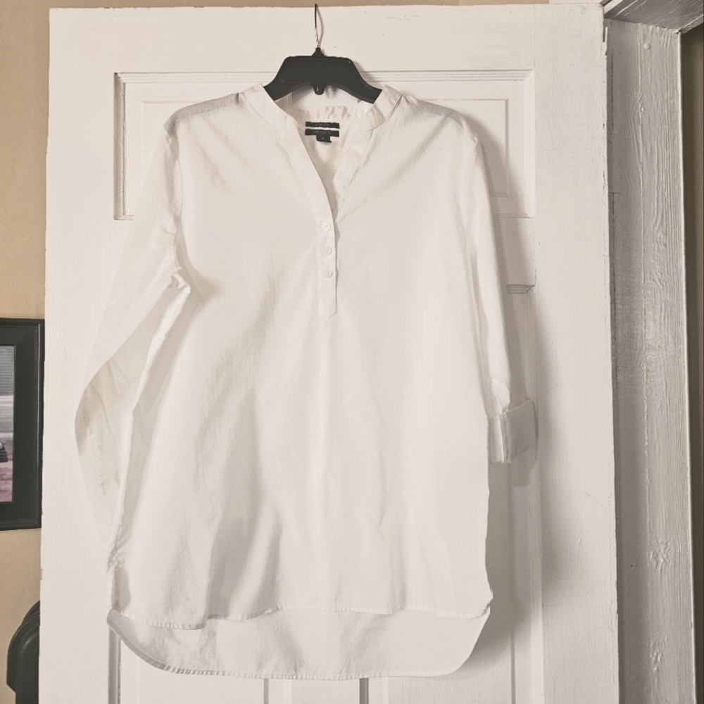 White Long Sleeve or  3/4 Sleeve Blouse